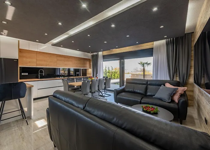 别墅 Seaside Luxury With A Swimming Pool Privlaka, Zadar - 23517