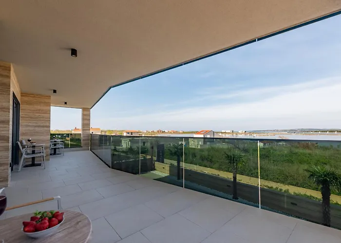 Seaside Luxury With A Swimming Pool Privlaka, Zadar - 23517 *